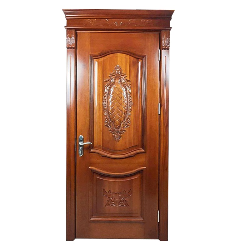 [定制请咨询客服]金明豪 家居室内木门定制 现代风格卧室实木门 海棠原木平开门厂家直销