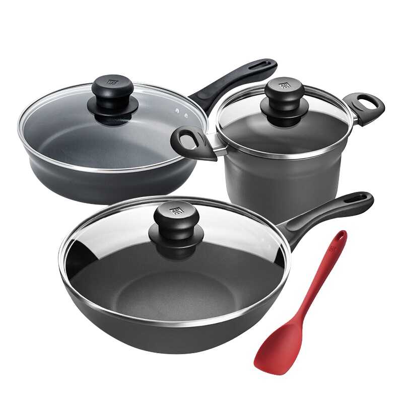 双立人(ZWILLING)雅致厨房motionl套装家用不粘炒锅煎锅牛排锅煎盘汤锅套装少油烟