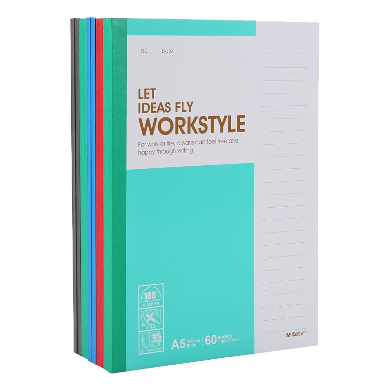 晨光(M&G) APYJS411办公A5无线装订本软抄记事本