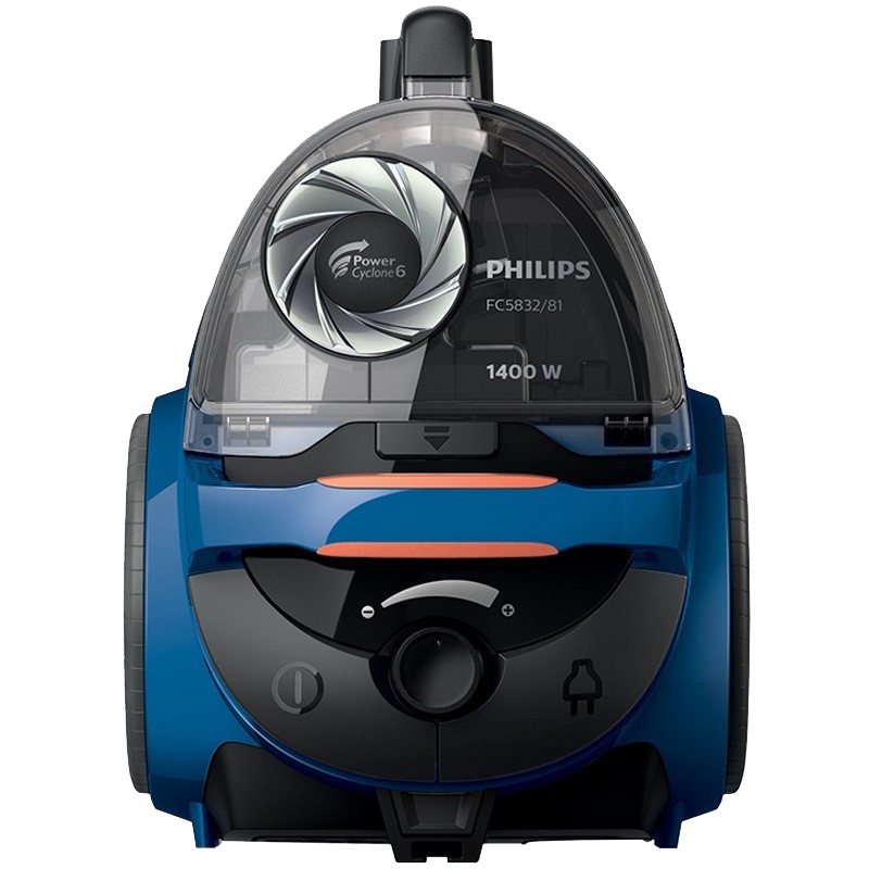 飞利浦(Philips)卧式吸尘器FC5832/81 1400W大功率1.5升尘桶容量地毯式干式吸尘机