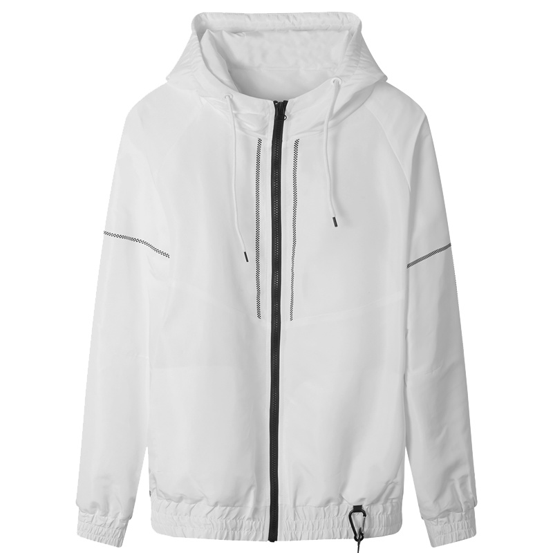 马克华菲棉衣男秋冬潮流印花保暖白色连帽棉夹克外套_3