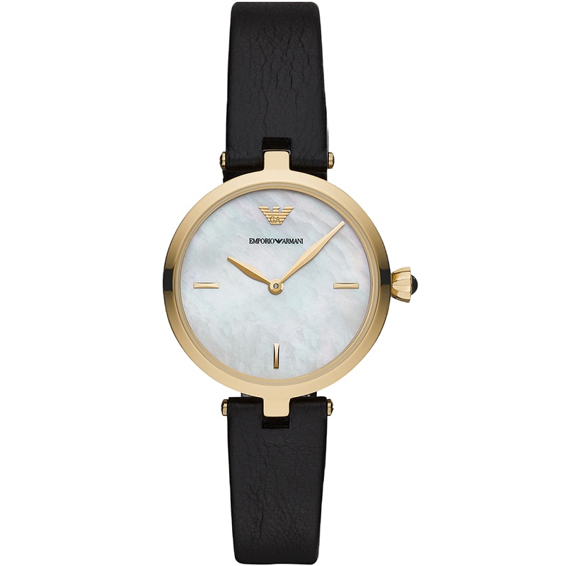 阿玛尼(ARMANI)手表女 时尚简约石英皮带女表