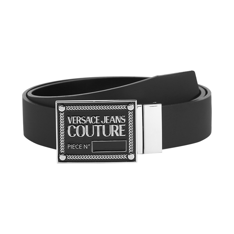 范思哲 VERSACE JEANS COUTURE 男士 皮革板扣式双面皮带腰带71YA6F01 ZP057