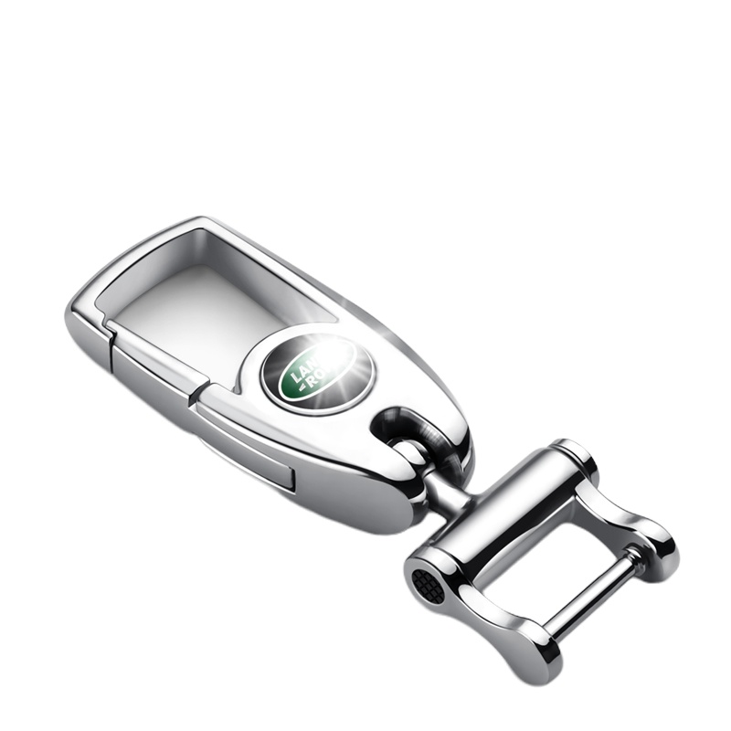 敬平汽车钥匙扣男士奔驰宝马奥迪大众凯迪拉克保时捷钥匙圈腰挂件 路虎金属扣[c060]