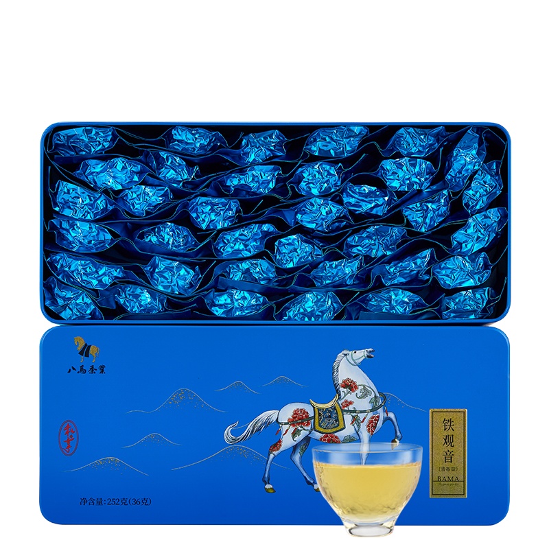 八马茶叶 安溪铁观音乌龙茶清香型私享系列自饮装252g