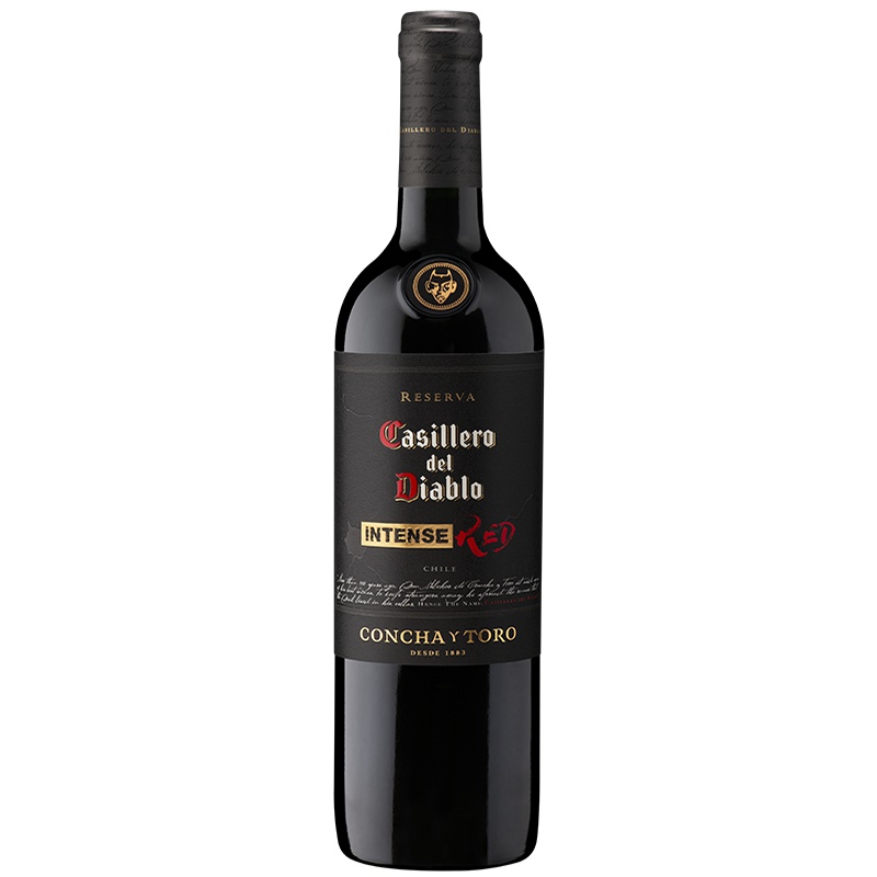 智利原瓶进口红魔鬼(Casillero del Diablo)黑金珍藏浓郁干红葡萄酒 750ml单瓶