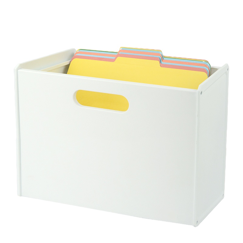 得力(deli)A4日系塑料PP挂夹盒吊挂夹盒悬挂文件夹盒