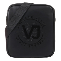 VERSACE JEANS 范思哲 春夏款 男士黑色聚酯纤维字母LOGO单肩斜挎包E1YTBB02 70891 899