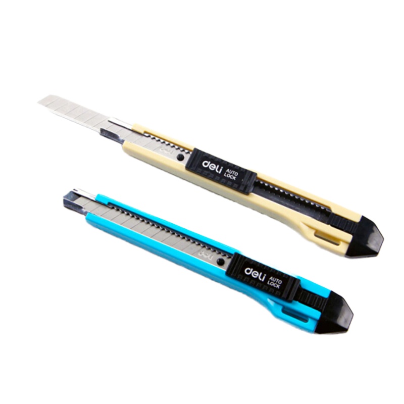 得力(deli)2031小号带金属护套美工刀2个装