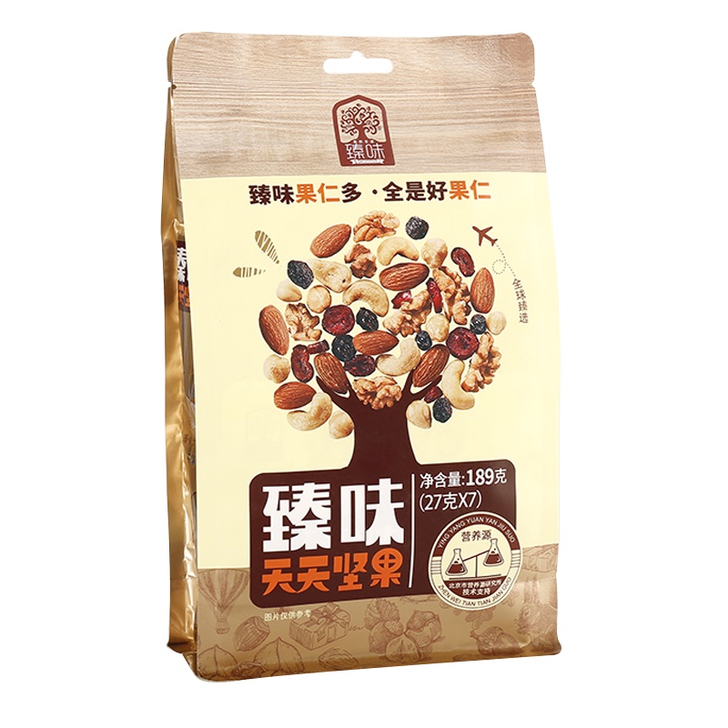 臻味天天坚果每日坚果7天189g 补充每日所需坚果礼盒