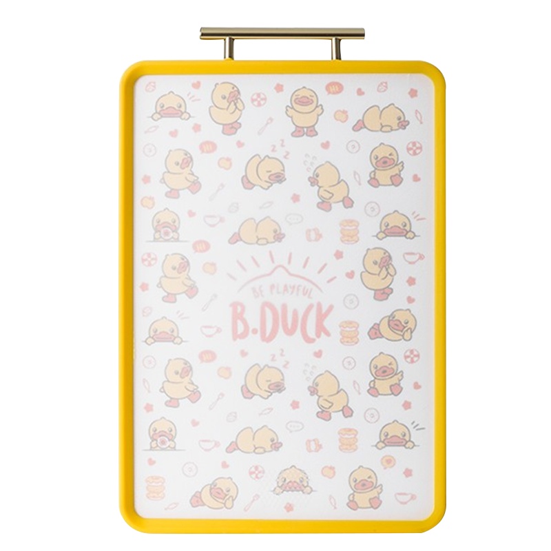 炊大皇砧板小黄鸭双面菜板304不锈钢切菜板加厚案板家用厨房菜板不打滑 42cm