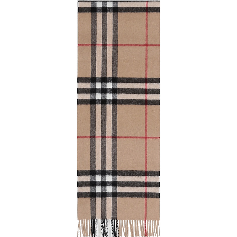 BURBERRY 博柏利 男女通用款山羊绒格纹围巾 80155271