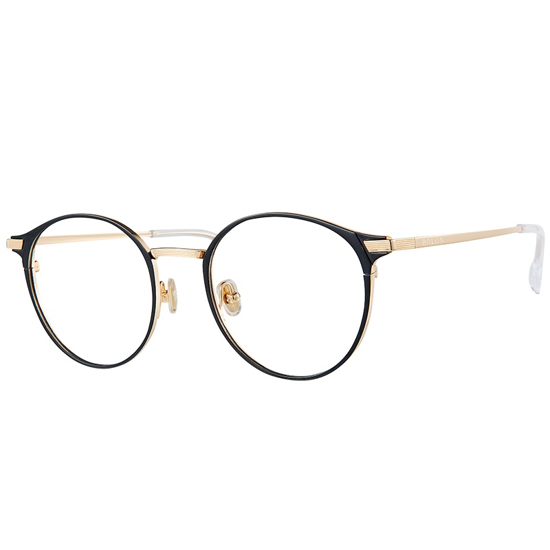 BOLON暴龙圆形光学镜男女情侣款钛镜架近视镜个性眼镜架BJ1321