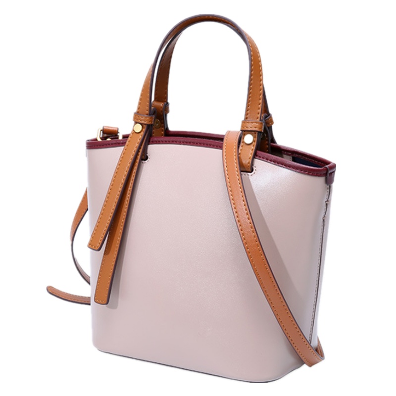 2020夏季上新小包包女时尚牛皮女包真皮水桶包单肩斜挎包