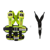 进口美国RideSafer艾适Delight儿童穿戴式便携简易安全座椅增高垫3-12岁 动感黄(增强版)大号 顺丰速运