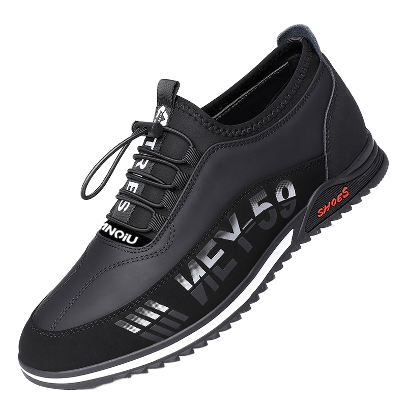 环球男士休闲皮鞋真皮牛皮防滑防臭