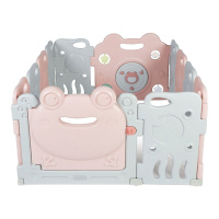 babycare儿童室内游戏围栏婴儿宝宝爬行垫学步防护栏家用安全栅栏 暮色粉 10+2 153*116cm 7600