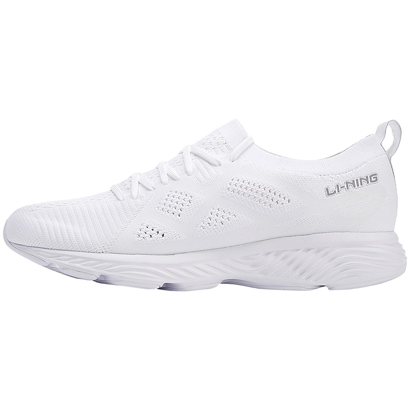 李宁LINING男子跑步鞋云休闲运动鞋ARHN023 ARHN023-2标准黑+标准白