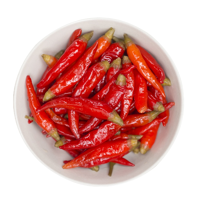 128g*10袋 泡椒小米辣(红色) 红泡椒小米辣 剁椒鱼头酸辣椒泡椒鸡爪配料泡菜