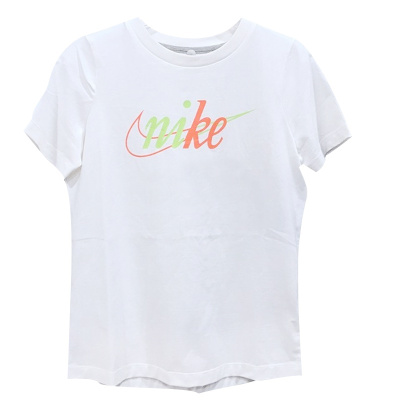 Nike耐克女上装新款运动休闲舒适透气轻便时尚圆领短袖T恤上衣CT2652-100 D