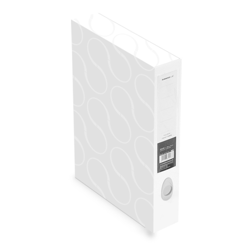 三木(SUNWOOD)FB4007档案盒纯白A4文件盒塑料白色彩色文件夹收纳盒资料夹会计资料盒 单个