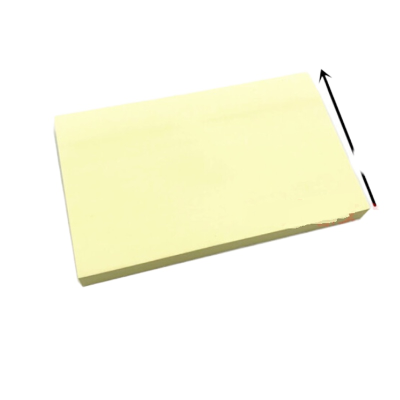 鼎力黄色告示贴76*101mm自粘便利贴 12本/盒