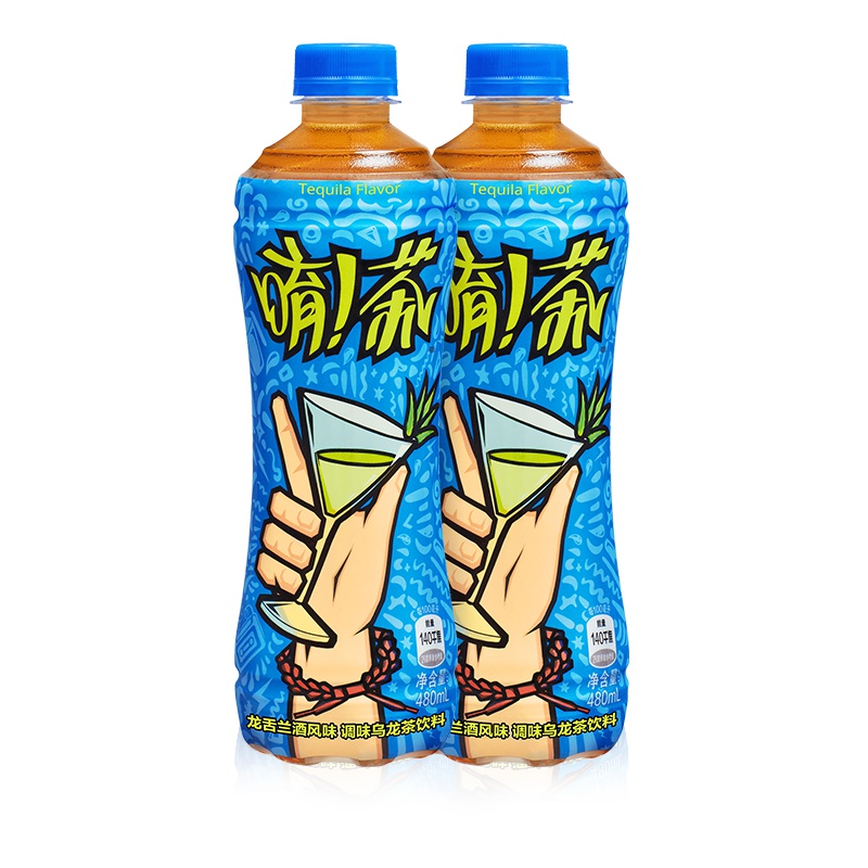 唷茶 龙舌兰 乌龙茶 调酒 饮料480ml*15瓶整箱装 可口可乐