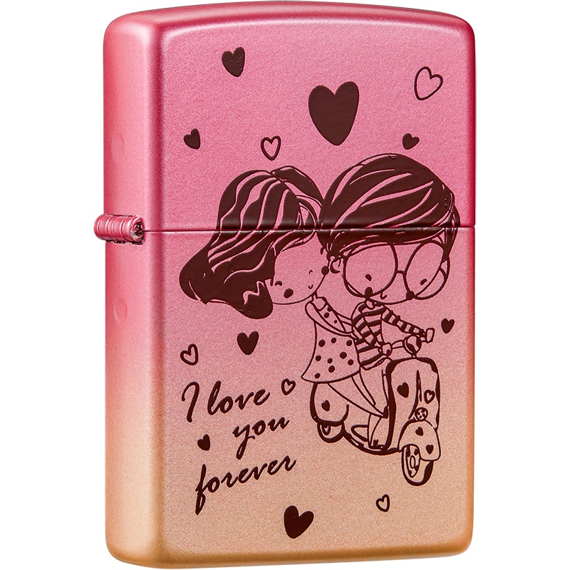Zippo芝宝打火机美国进口防风煤油之宝火机苏宁自营正品恋爱日记系列Z-20005-0003