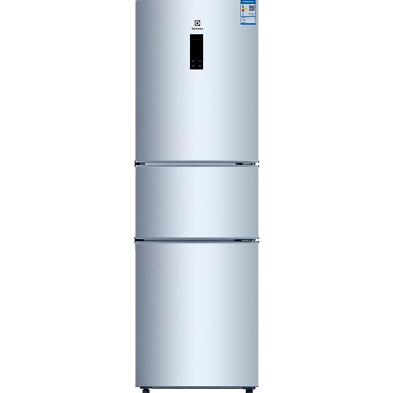 伊莱克斯 211升三门三温冰箱 智能控温 阻尼静音 中门软冷冻 节能省电 环保低噪电冰箱 EME2101TD