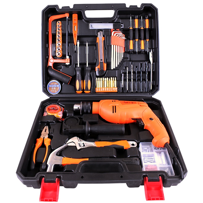 [苏宁自营] 工蜂(WORKERBEE)650w冲击钻家用手电钻电动螺丝刀小电锤套装58件套GI650RE-Win