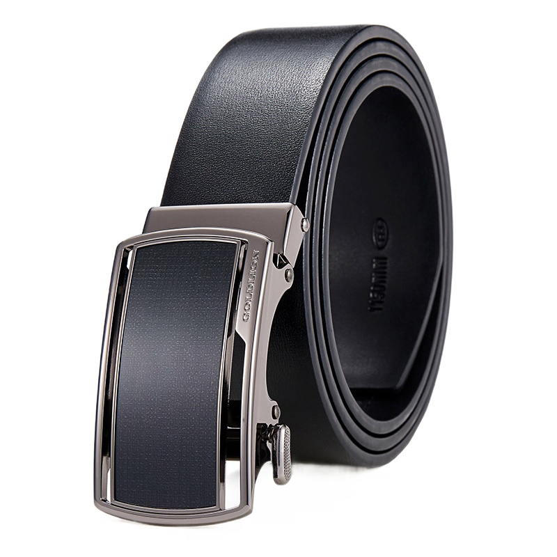 金利来（Goldlion）男士皮带 简约男式腰带 自动扣商务休闲男款裤带