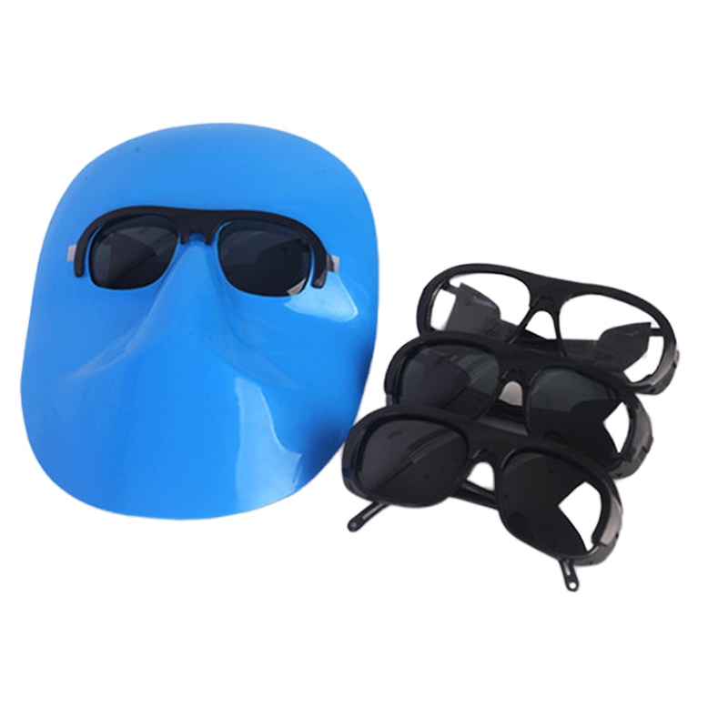 气焊黑镜 烧电焊脸部防护头戴式轻便简易电焊面具全脸防烤脸电焊