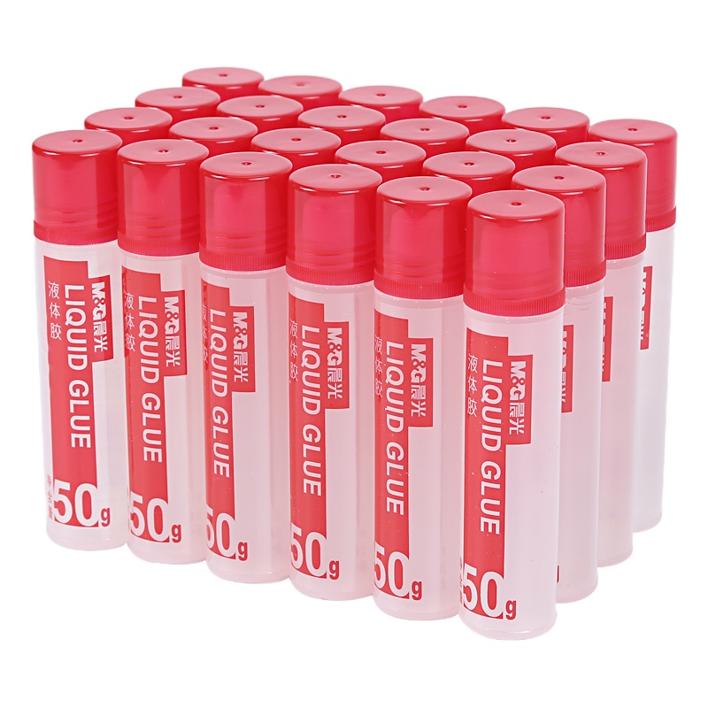 晨光(M&G)50ml高粘度液体胶 办公快干耐用胶水 (软胶头涂抹均匀) 24个装AWG97004单盒装