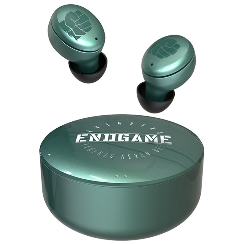 【漫威正版】Air3绿巨人版 OONTZ珍藏版 真无线TWS蓝牙耳机 防水降噪 苹果/安卓手机适配 绿色