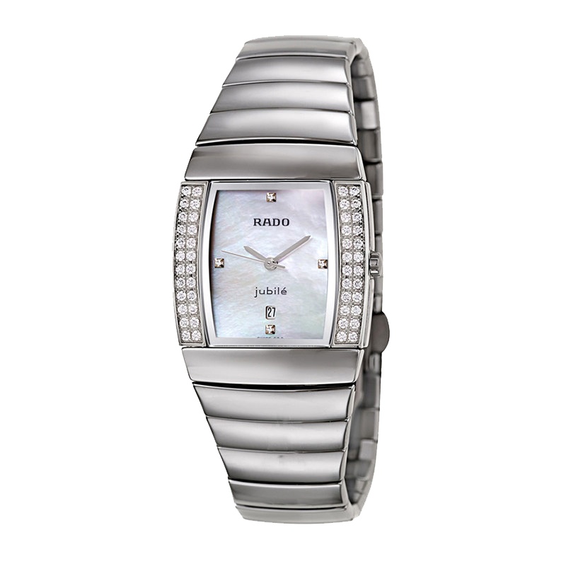 雷达(RADO)瑞士手表银钻系列时尚休闲简约商务石英女士手表R13577902