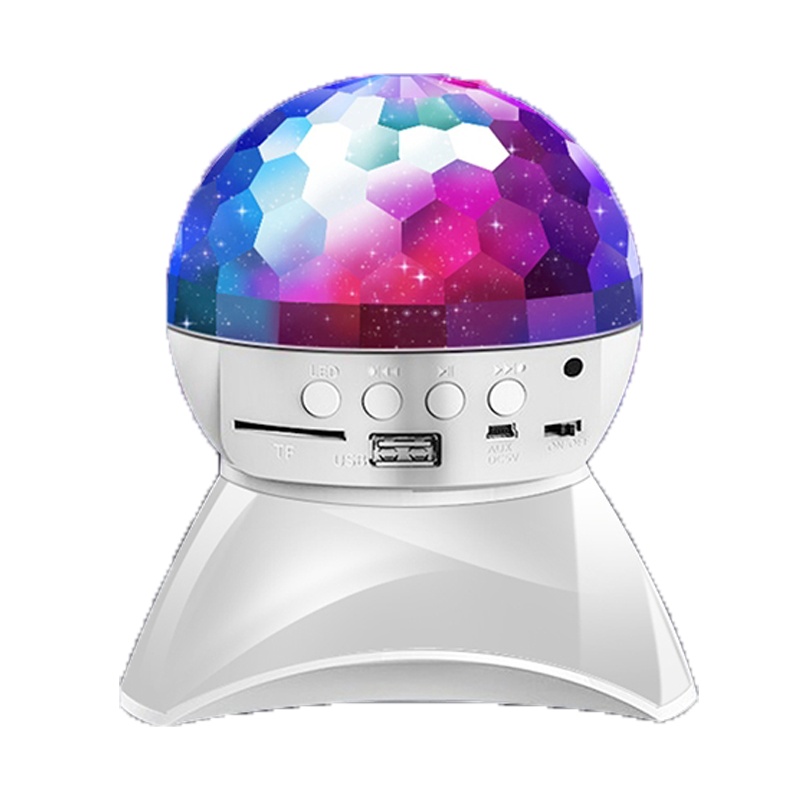 炫彩蓝牙七彩灯光旋转音箱变色手逗家用魔球灯宿舍蹦迪灯ktv闪光灯音响小房间酒吧氛围迪厅舞台家