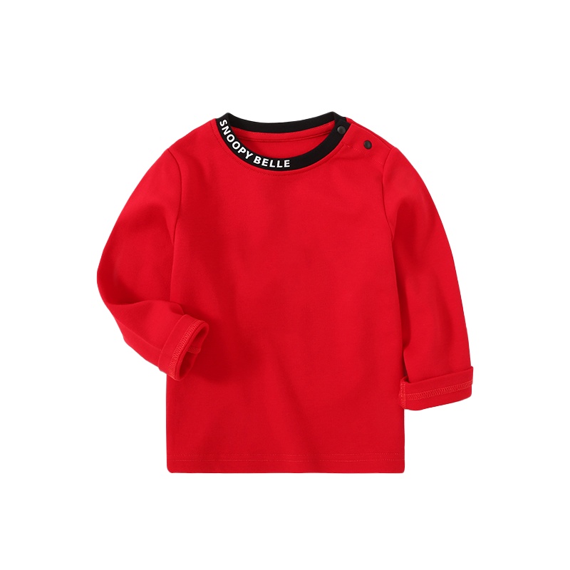 史努比SNOOPY童装儿童t恤男女童T恤长袖新款春秋长袖套头打底衫