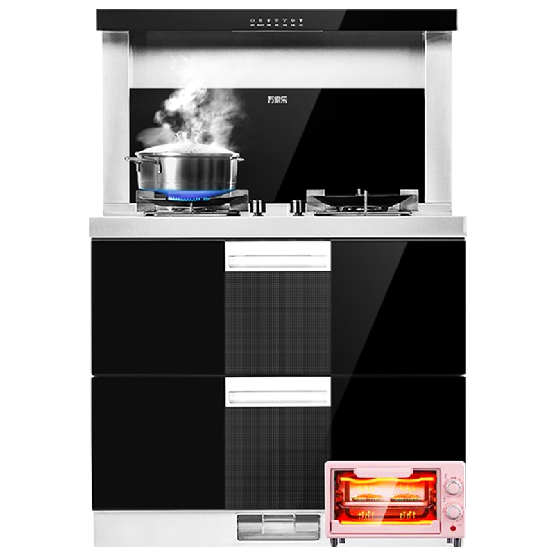 万家乐（Macro）LA2C(B)集成灶一体灶 大吸力 侧吸抽油烟机燃气灶消毒柜集成一体灶套装 天然气/液化气