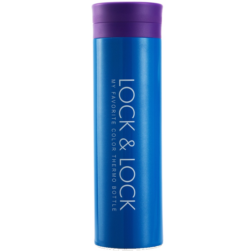 乐扣乐扣(locklock)LHC9016BL保温杯 便携情侣杯茶隔保温保冷杯350ml蓝色深蓝色