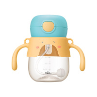 小熊电器(Bear)儿童水杯 婴儿吸管杯 PPSU重力球便携防摔宝宝运动水杯 240ml MW-C0032海芋蓝