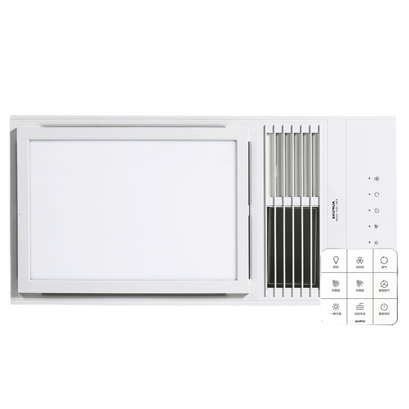 奥普(AUPU)高端浴霸九键智能升级新款自动沐浴智能换气一键干燥纤薄风暖卫生间暖风E367