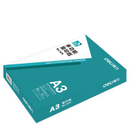 得力(deli) 7375帛尚A3复印纸70gA3多功能静电复印纸打印纸传真纸（500张/包）-4包装