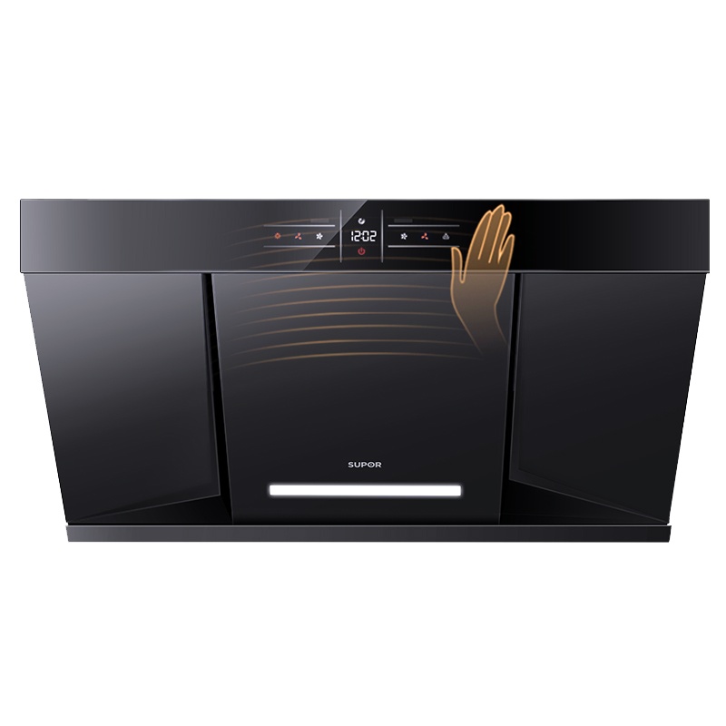 苏泊尔(SUPOR)NJ58双翼瞬吸大吸力抽油烟机单机 吸油烟机 智旋干洗 智能触屏 20立方 挥手开关