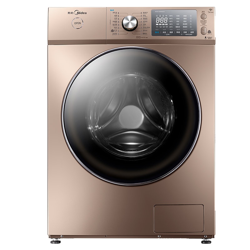 美的（Midea） MG90-1405WIDQCG 9公斤智能WIFI变频滚筒洗衣机全自动 金色家用