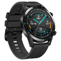 华为(HUAWEI) 华为手表WATCH GT2 运动款 (46mm) 曜石黑 麒麟芯片强劲续航蓝牙通话运动智能手表商务男女士通用手表