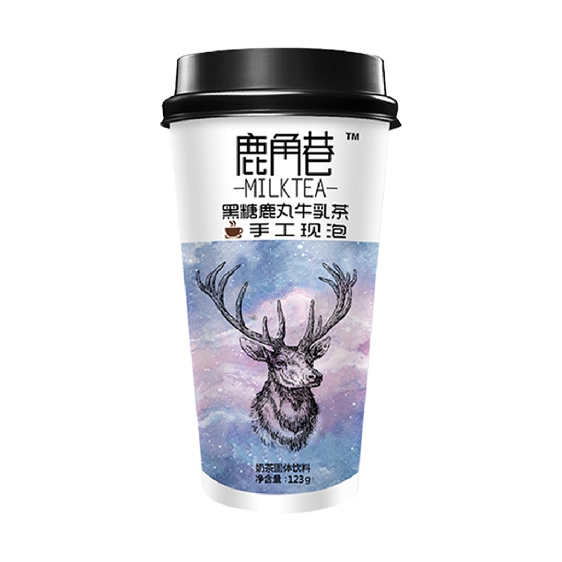 鹿角巷黑糖鹿丸牛乳茶