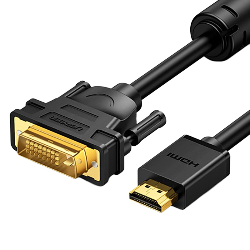 [精选] 绿联 hdmi转dvi线转换器笔记本外接显示器屏投影仪电脑连接电视机顶盒带音频转接头