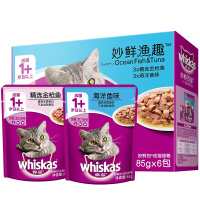 伟嘉 成猫妙鲜包六联包渔趣 85g*6包