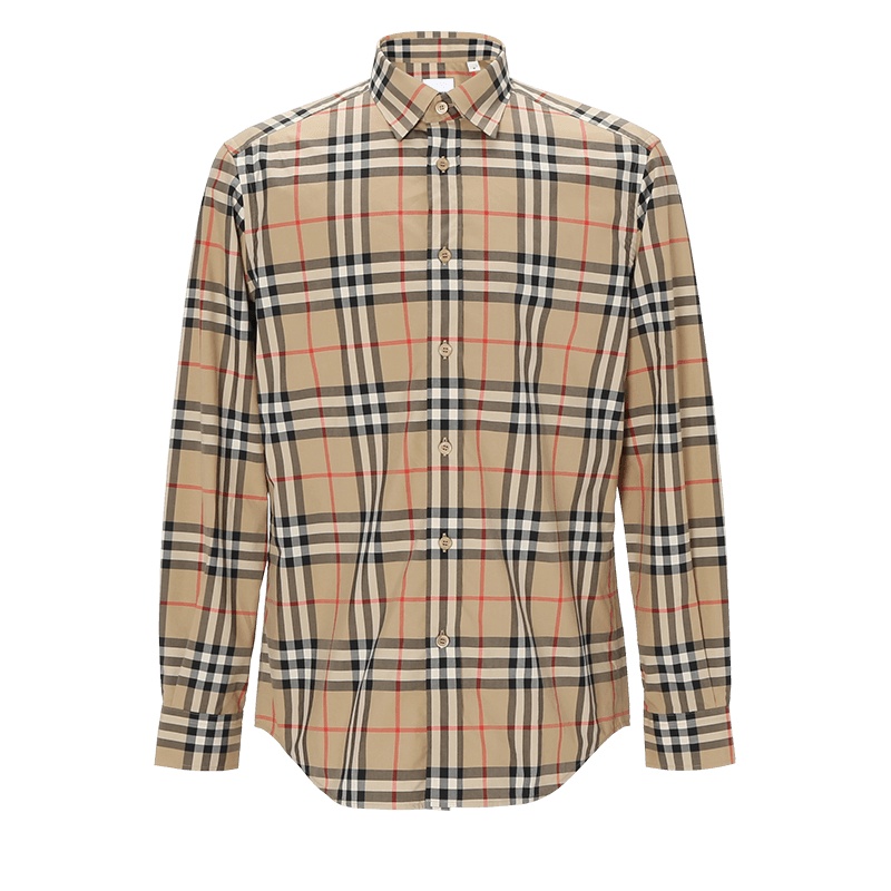 BURBERRY VINTAGE 长袖衬衫 经典格纹 棉质 8020863