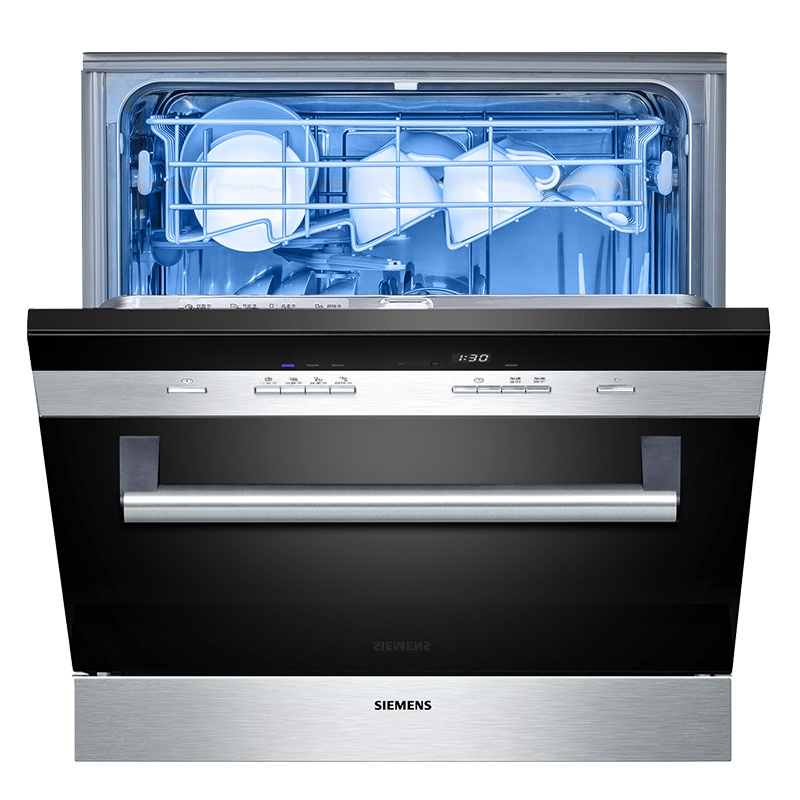 西门子(SIEMENS)洗碗机嵌入式全自动10套高温消毒 家用进口洗碗机SC74M620TI